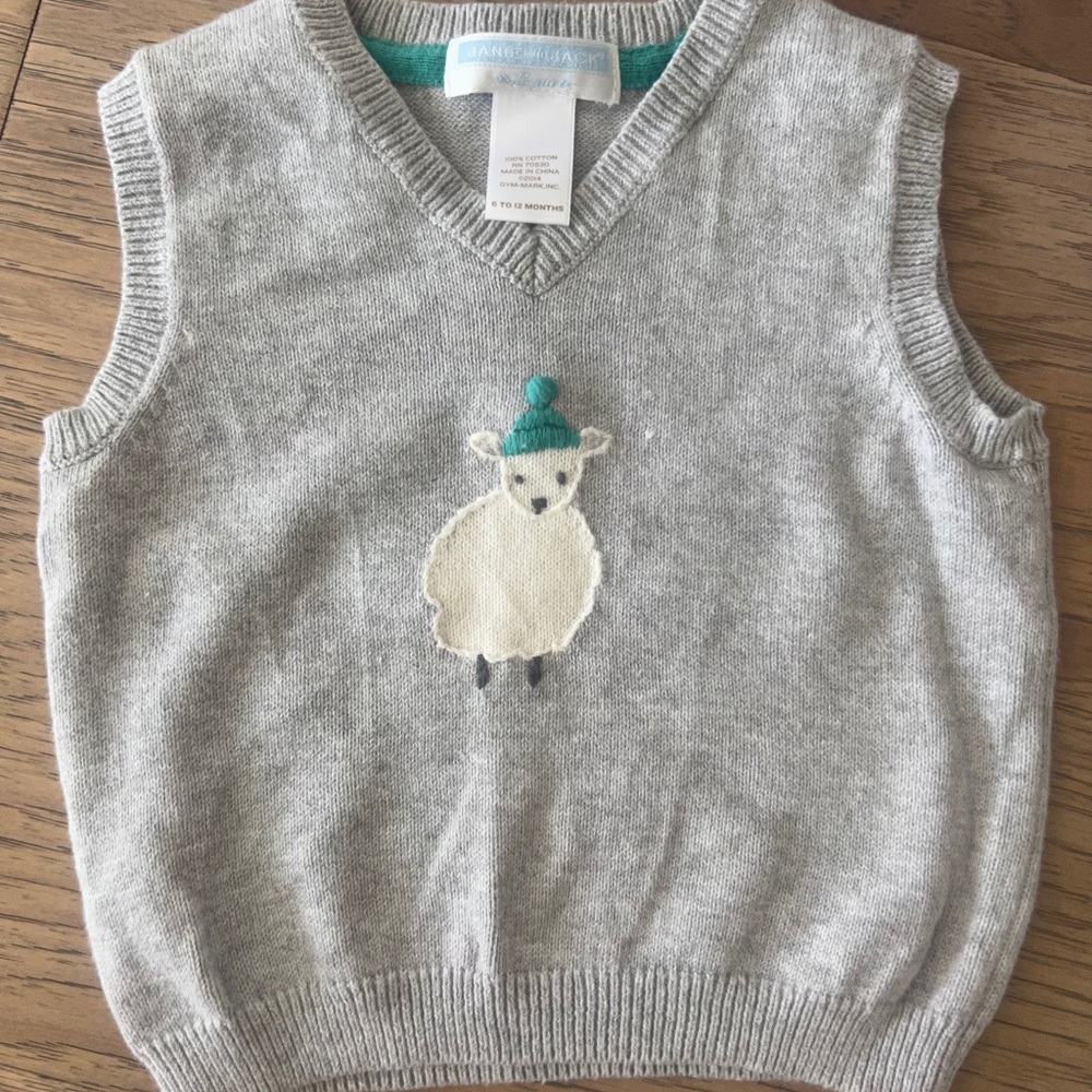 Boys Janie and Jack Lamb Sweater Vest